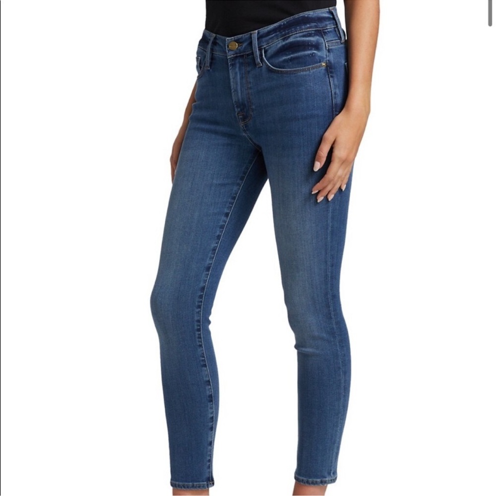 FRAME Le Skinny De Jeanne Crop Jeans Size 28 - Picture 2 of 9